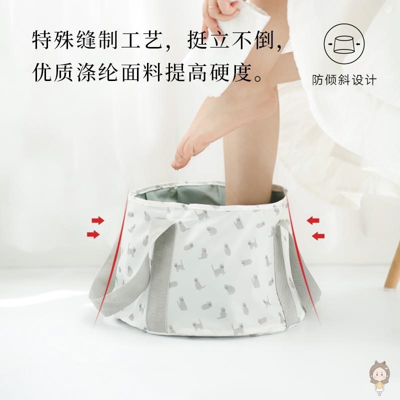 Bubble Foot Bag Portable folding bubble foot bucket Dormitory God travel insulated water basin can contain washing feet 1216d