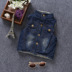 Áo vest denim cho bé sơ sinh 2018 mới cho bé gái denim 0-4 tuổi áo khoác trẻ em hàng chuẩn Áo ghi lê