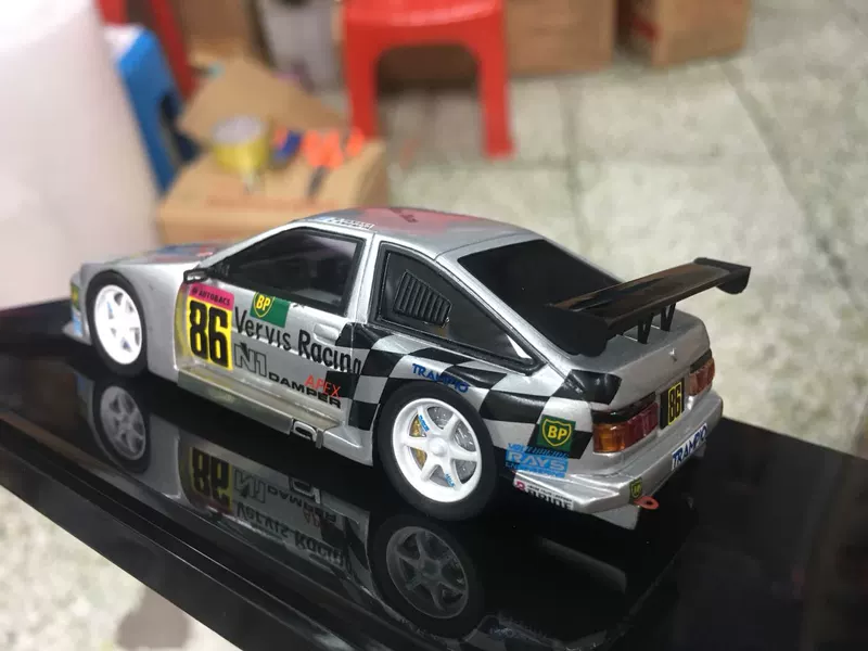 1:43 ebbro nhựa mô hình xe mô hình tĩnh Toyota Toyota AE86 mô hình ace