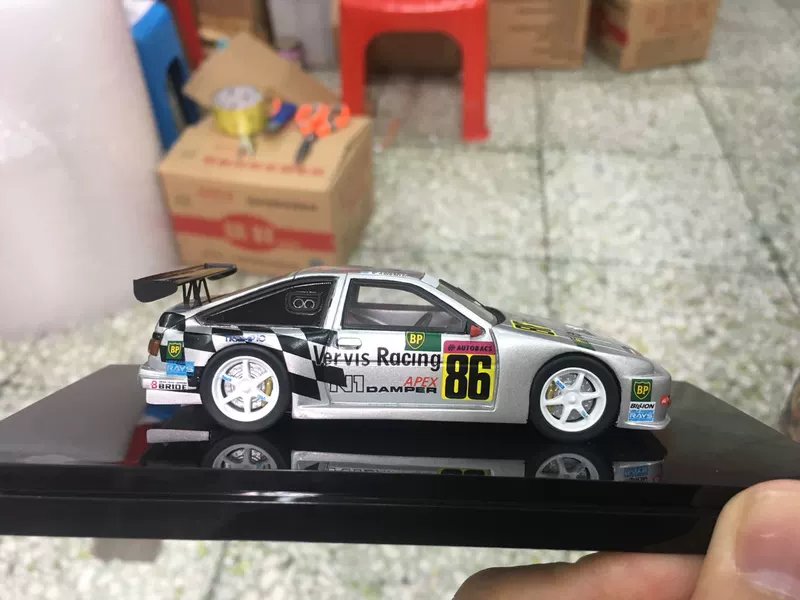 1:43 ebbro nhựa mô hình xe mô hình tĩnh Toyota Toyota AE86 mô hình ace