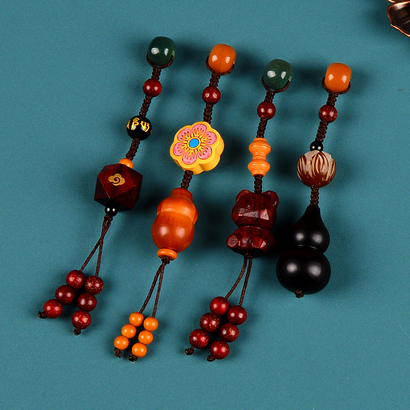 Bodhi Root Small Pendant Bracelet DIY Accessories Spacer Beads Sandalwood Gourd Lotus Pendant Charm