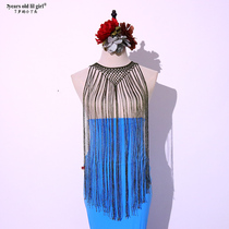 2022 New Flamenco Tribal Belly Dance Large Shawl Scarf Tassel Performance CBD61