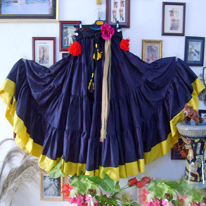 ATS Tribe Belly Dance Hot Pins Full Cotton 4 Floors 16 m Sides Plus Major Skirt EI02-Taobao