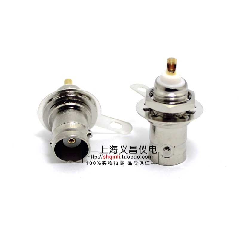 Q9 seat BNC-KY BNC-50KY panel fixed BNC female head welding wire 50 ohm pure copper gold-plated
