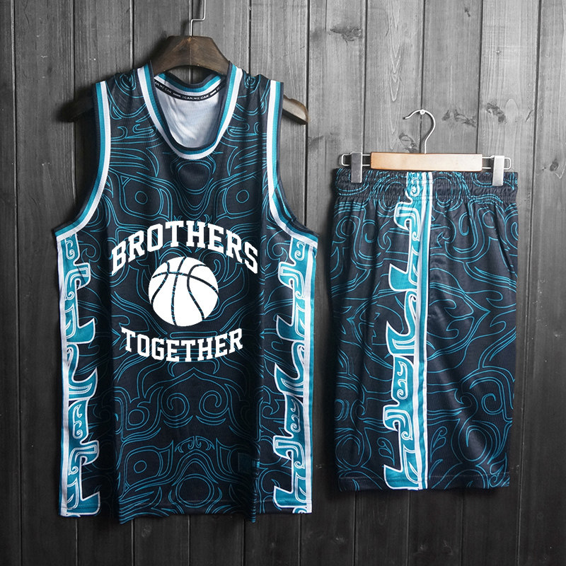 Basketball Clothes Custom India Character College Competition Training Team Suit Personality Tailor-made Sports Vest Basketball Clothes Suit Men