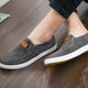 ເກີບຜ້າໃບຜູ້ຊາຍ breathable 2024 Spring Versatile Men's Shoes Lazy One-Step Sneakers Work Casual Old Beijing Cloth Shoes