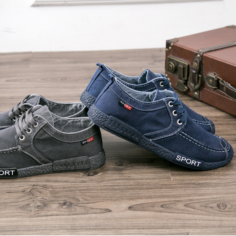 Spring Han plate shoes student working shoes old Beijing cloth shoes men's shoes casual tide shoes with men's canvas shoes