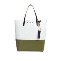 MARNI classic SHOPPING BAG color block shoulder handbag