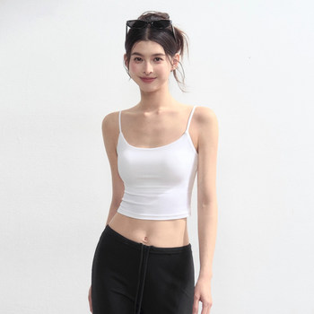 Thin straps nude back yoga fitness vest