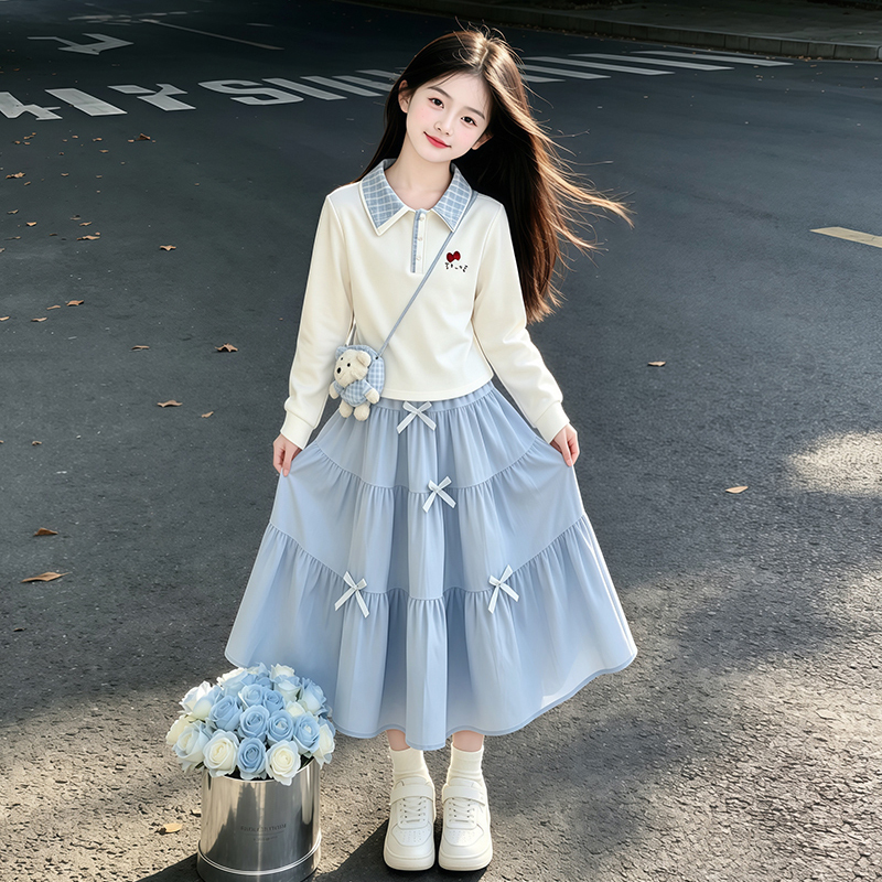 Girls' Suit Dress Autum 2026 New Kidsren's Autum Dress Big Kids Girl Unique and Beautiful Princess Dress Girls' Suit Dress Autum 2026 New Kidsren's Autum Dress Big Kids Girl Unique and Beautiful Princess Dress