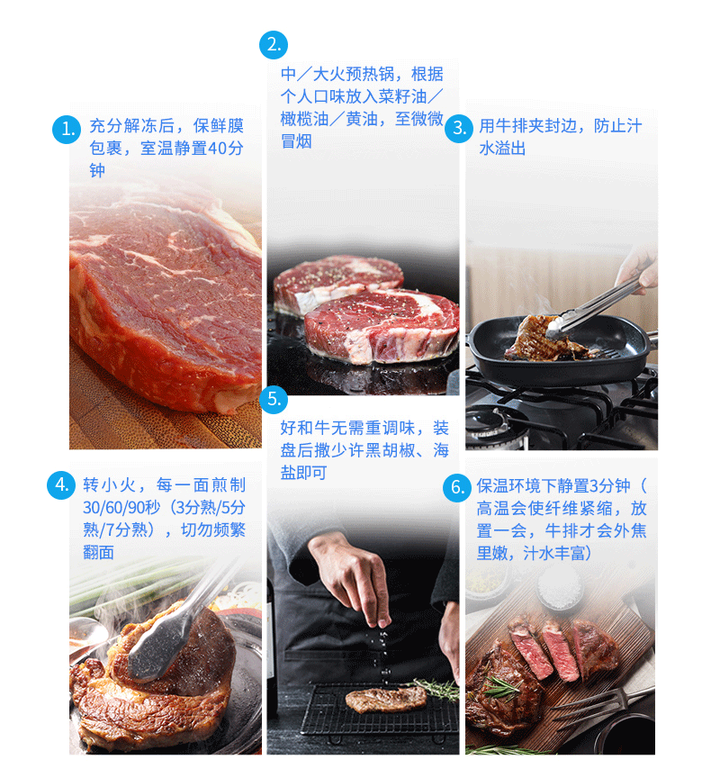 【三赞】牛排新鲜牛肉原肉整切10片