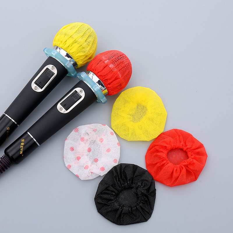 Disposable unwoven microphone sleeve microphone sleeve KTV bar Wireless microphone Mccover sponge windproof cover night field