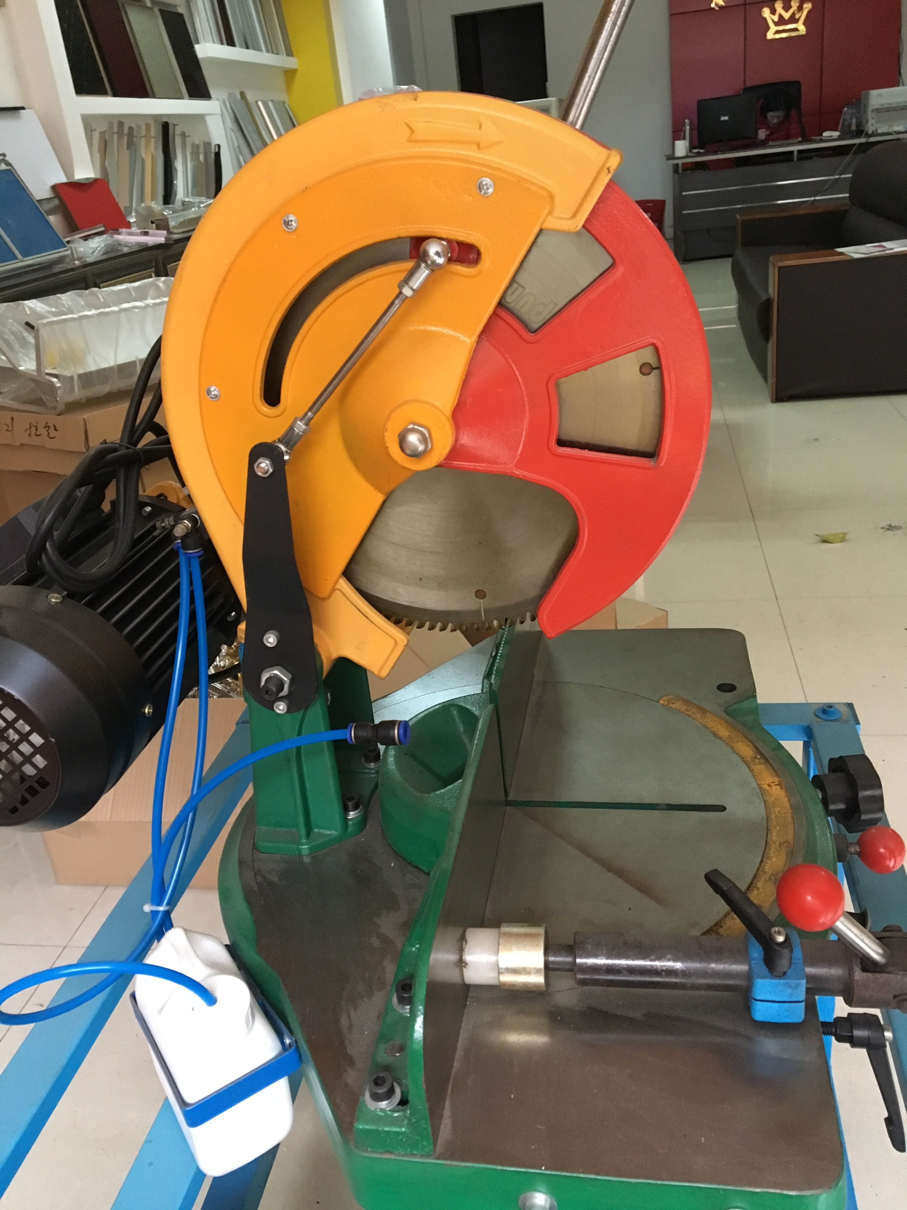 Aluminum Stop Backstop Valve Shock Low Price Seal Glue Clay Pvc Plate Cutting Machine Crystal Steel Door 45 Degree Cut Angle Integral Cabinet