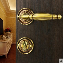 American copper lock full copper door lock minimalist American indoor split lock house door Eurostyle bedroom handle lock ME3237