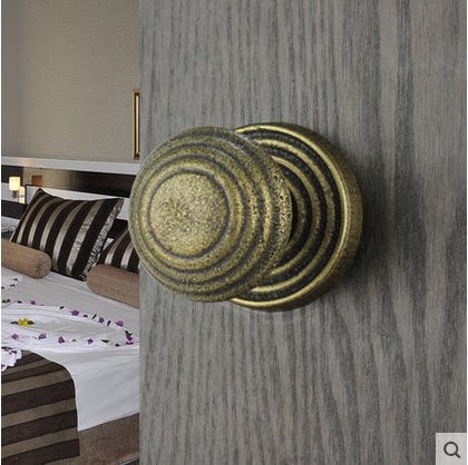 American copper lock American antique spherical lock European indoor room door lock bathroom lock toilet door lock LP1868