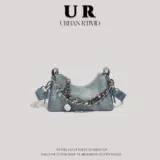 Демисезонная небольшая дизайнерская сумка через плечо для отдыха, премиум класс