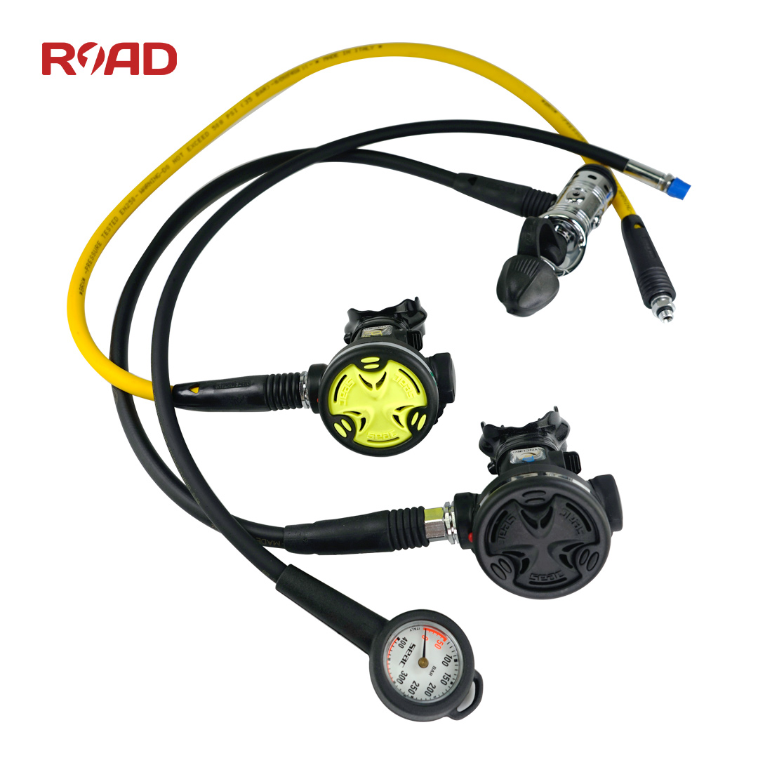 Seac Sub SYNCHRO diving breathing regulator primary and secondary head spare single watch equipment set Italy