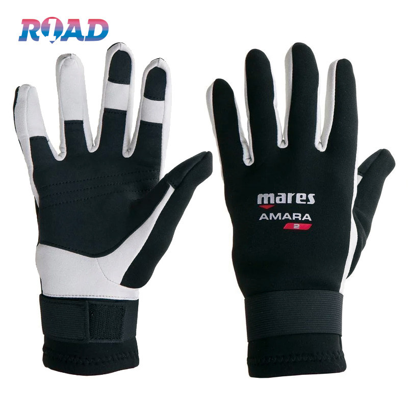 Mares Amara diving gloves professional thin flexible warm elastic cloth snorkeling surf puncture anti-cut 2mm