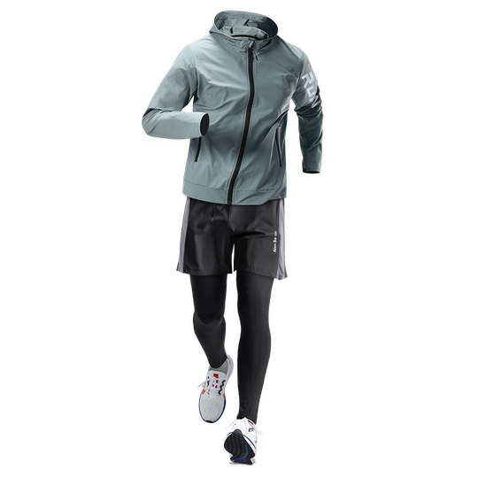 跑步套装男专业晨跑服秋冬季速干马拉松运动骑行装备冬天健身衣服