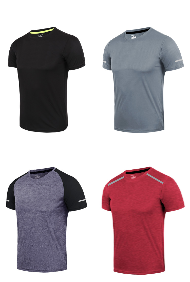 Thể thao T-Shirt nam áo bóng rổ lỏng lẻo cơ bắp đàn hồi chặt chẽ-phù hợp khô nhanh quần áo thể dục chạy ngắn tay quần áo anh trai quần áo tập thể dục