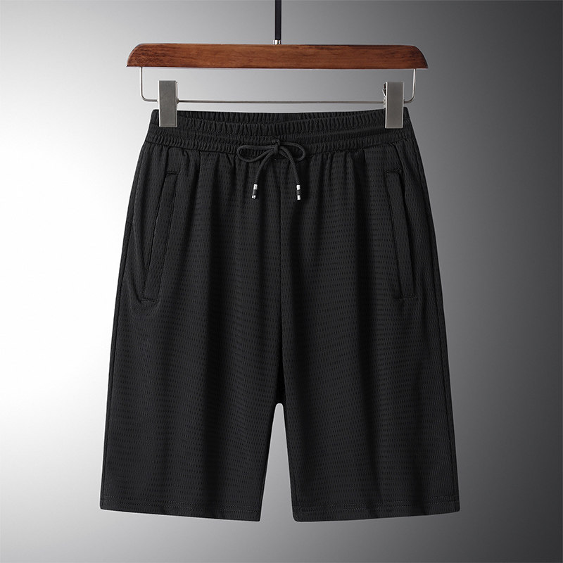 Ice Wire Shorts Men Summer Fat Man Loose Could Casual Net Air Conditioning Pants Wear Dry Speed Five-Son