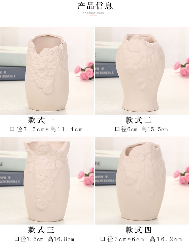 Flowerpot ceramic grain embryo, fleshy meat green plant can be artificial painting diy hand breathable potted flower pot