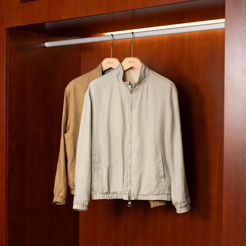 Zhengchen/正辰 Linen Stand-Up Collar Jacket Double-Sided Spring Coat Men's Fashion Top M-K96277 Zhengchen/正辰 Linen Stand-Up Collar Jacket Double-Sided Spring Coat Men's Fashion Top M-K96277