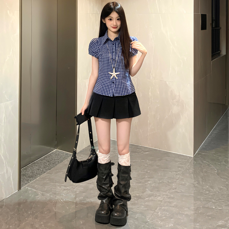 Black Pleated Skirt for Women, Summer 2026 New Style, Petite Miu Style Low-Waisted A-Line Hot Girl Suit Mini Skirt