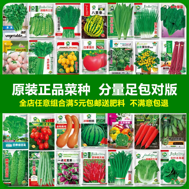 Vegetable Seeds, Coriander, Tomato, Chili, Spinach, Cucumber