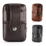 Ремень, мобильный телефон, универсальная поясная сумка для пожилых людей, из натуральной кожи, для среднего возраста