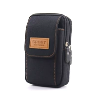 Черная вертикальная трехслойная 5,5 дюйма-6 дюймов (подходит для мобильных телефонов ниже 16 см)