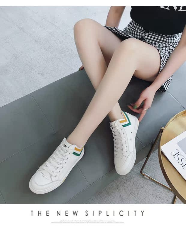 Màu miệng V phù hợp với bề mặt da mềm mại ở trên cao để giúp đôi giày trắng nữ nhỏ bé 2019 hè và thu mới - Giày cao gót giay bitis nữ