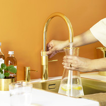 German imported Quooker KUKA Fusion round plated 24k gold kitchen hot water soda water direct drinking water faucet