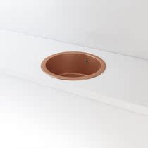 Italian imported OfficineGullo handmade brass 47cm diameter round kitchen sink sink