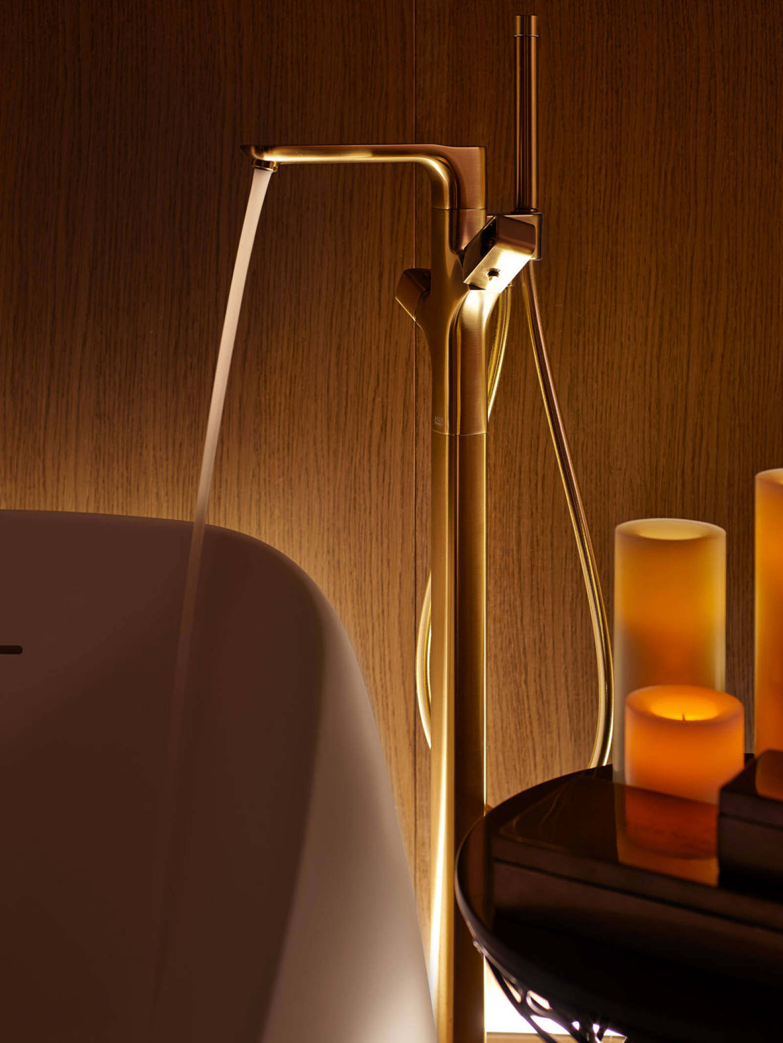 Germany imported AXOR Urquiola private custom Studio golden floor-standing bathtub faucet