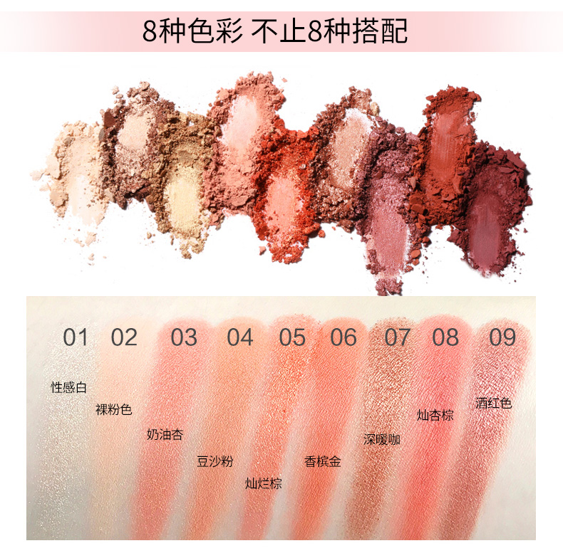 Larastyle make-up set bộ đầy đủ các trang điểm set kết hợp hộp bột người mới net red người mới bắt đầu eyeshadow phấn má hồng mac