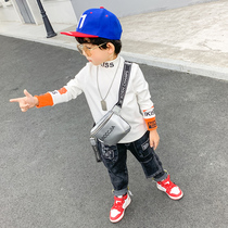 Autumn clothes boy long sleeve T-shirt child jersey undershirt half high collar spring mid-autumn CUHK Scout blouse with velvety autumn and winter style t