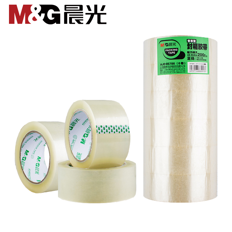 Morning light seal case adhesive tape seal adhesive tape large number wide adhesive tape delivery logistics packing seal case adhesive tape rubberized adhesive tape