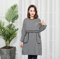 Длинная поясная лента черно -белая сетка PM