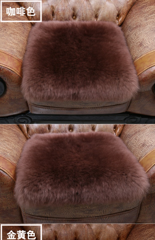Toàn bộ da cừu cắt len ​​Úc sofa sofa đệm len đệm đệm ghế đệm len tinh khiết tùy chỉnh đệm bàn ghế gỗ