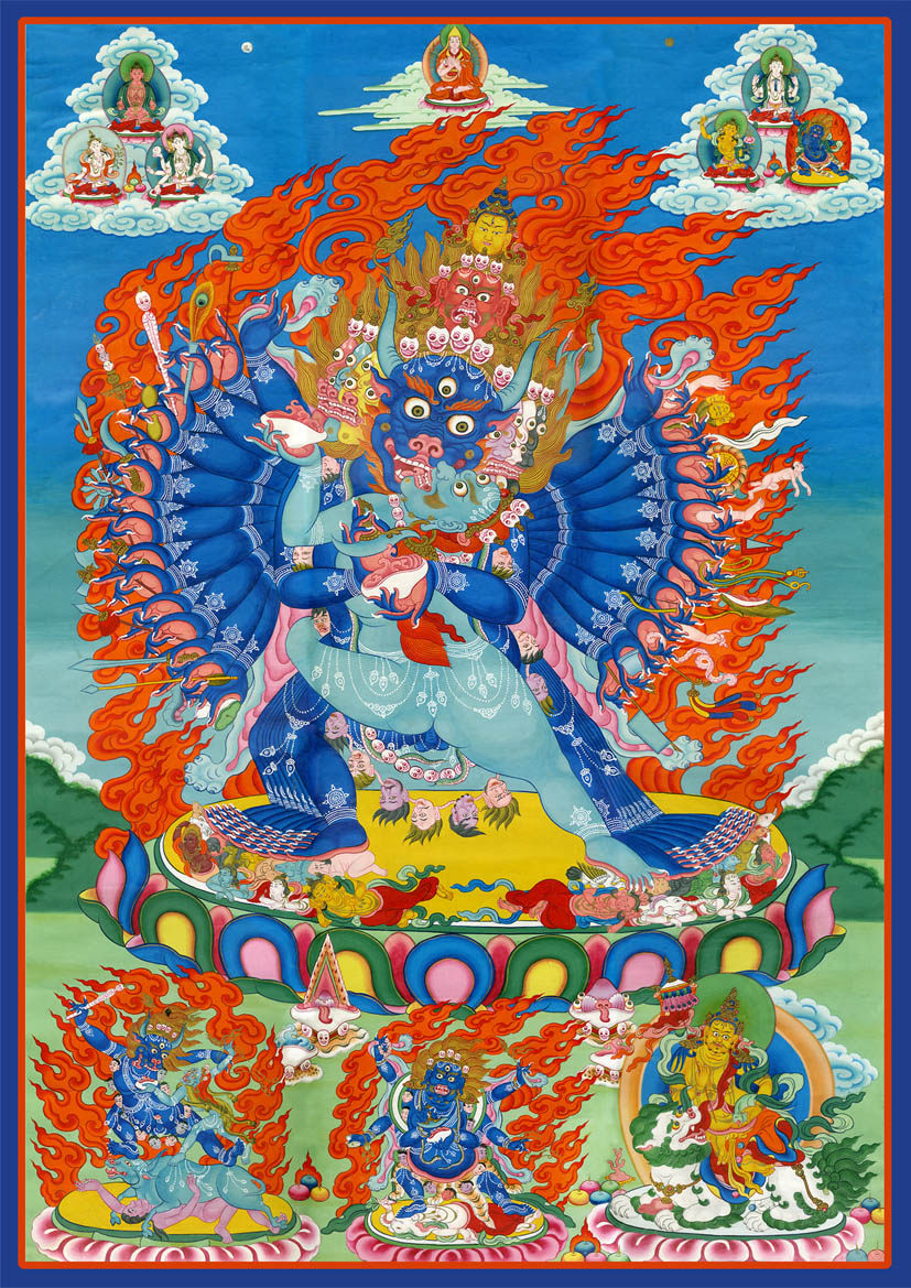 Pure hand made with knot Dense Care Hair like the Grand WidmanDiamond Buddha Dang Card hanging portrait Photo Paper Plastic Plastic