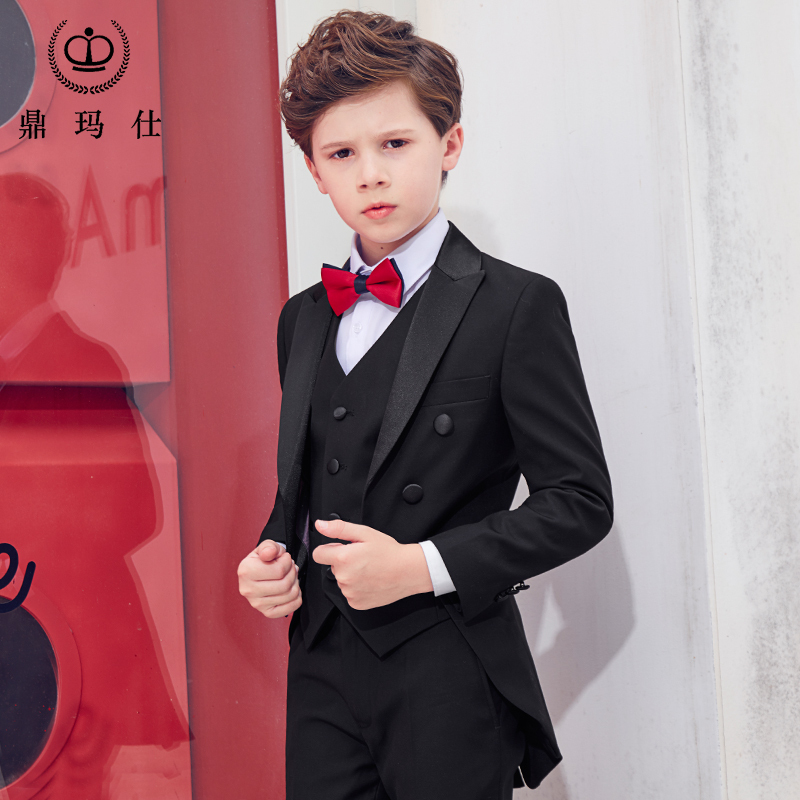 Children's Suits, Tuxedos, Performance Dresses, Older Children's Piano Performance Host Costumes, Boys' Suits