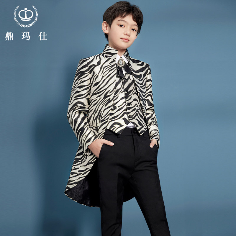 Children's suit suit handsome boy's dress British middle school children's piano catwalk host foreign style small suit autumn