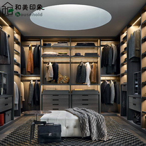 Beauty impression Italy Cleaf high-end light luxury cloakroom custom open wardrobe custom