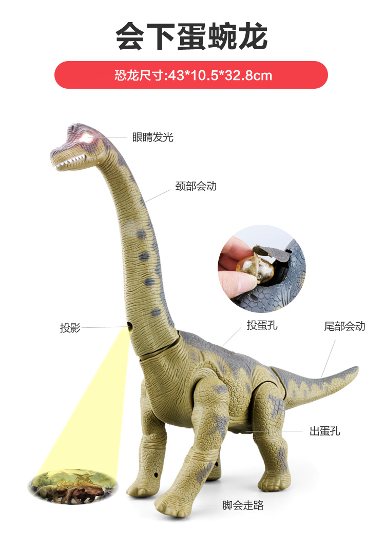 Trẻ em lớn của khủng long đồ chơi thiết lập Tyrannosaurus động vật mô phỏng điện Jurassic điều khiển từ xa đi bộ món quà trứng