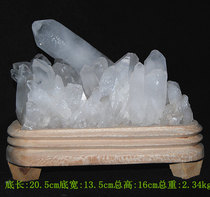 Natural white crystal cluster original stone ornaments degaussing degaussing purification Wang Feng Shui ornaments business gifts Jiapin F1