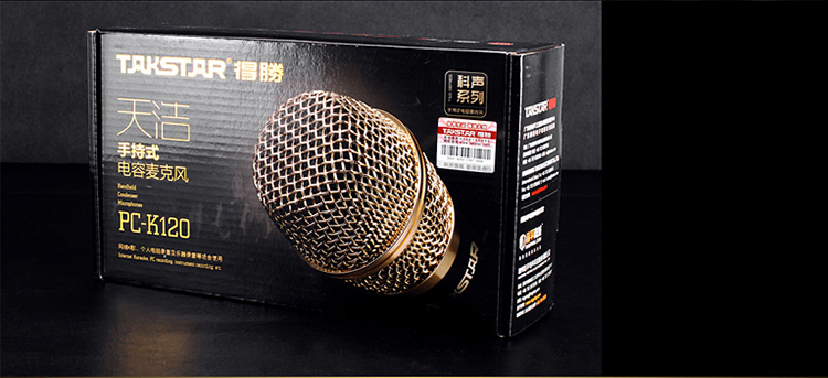 mic loa kéo Takstar thắng micro ngưng tụ cầm tay PC-K120 micro shure