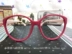 Retro hộp lớn bên mỹ mận đỏ hộp màu be trắng không có ống kính kính khung kính mô hình hình ảnh cho nam và nữ