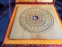 Tiger bone wood 8-inch Yang Gongpan base cross line Wanan compass Qianlong Yongji handmade intangible cultural heritage Xiuning Sanhe