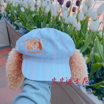 Shanghai Disney Domestic Purchasing Agent 2025 Spring Kiki and Doo Cartoon Newsboy Hat